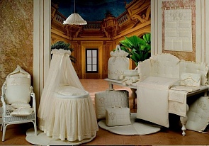 Одеяло серии Коралловый риф из коллекции 4 времени года для люльки из ткани пике с вышивкой (Babypiu, 49.158)